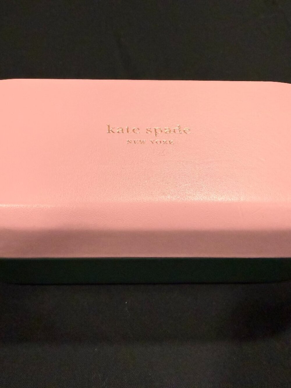 Kate Spade New York Pink Green Hello Sunshine Hard Sunglasses Eyeglass Case